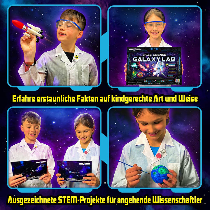 Original Stationery Space Science Set, Weltraum Wissenschaftslabor, Sonnensystem Projekt mit Rakete,
