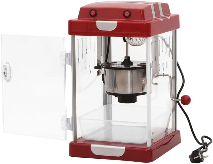 Popcornmaschine Kino-Style mit Edelstahlkessel 2,5 OZ, kompakt und platzsparend für Heimkino, Party