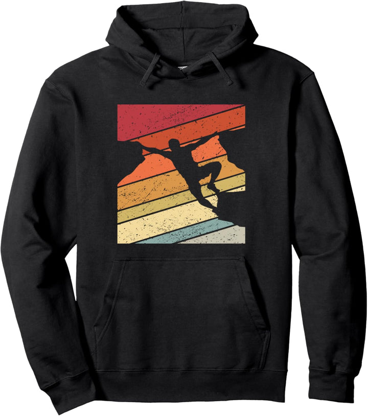 Vintage Bergsteiger Klettern Kletterer Bouldering Geschenk Pullover Hoodie