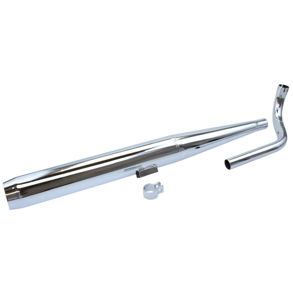 Auspuff Kreidler Florett RMC Flötenauspuff Schalldämpfer + Steckkrümmer 28mm