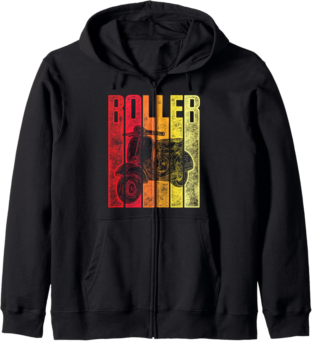 Vintage Roller Design Motorroller Retro Rollerfahrer 50ccm Kapuzenjacke