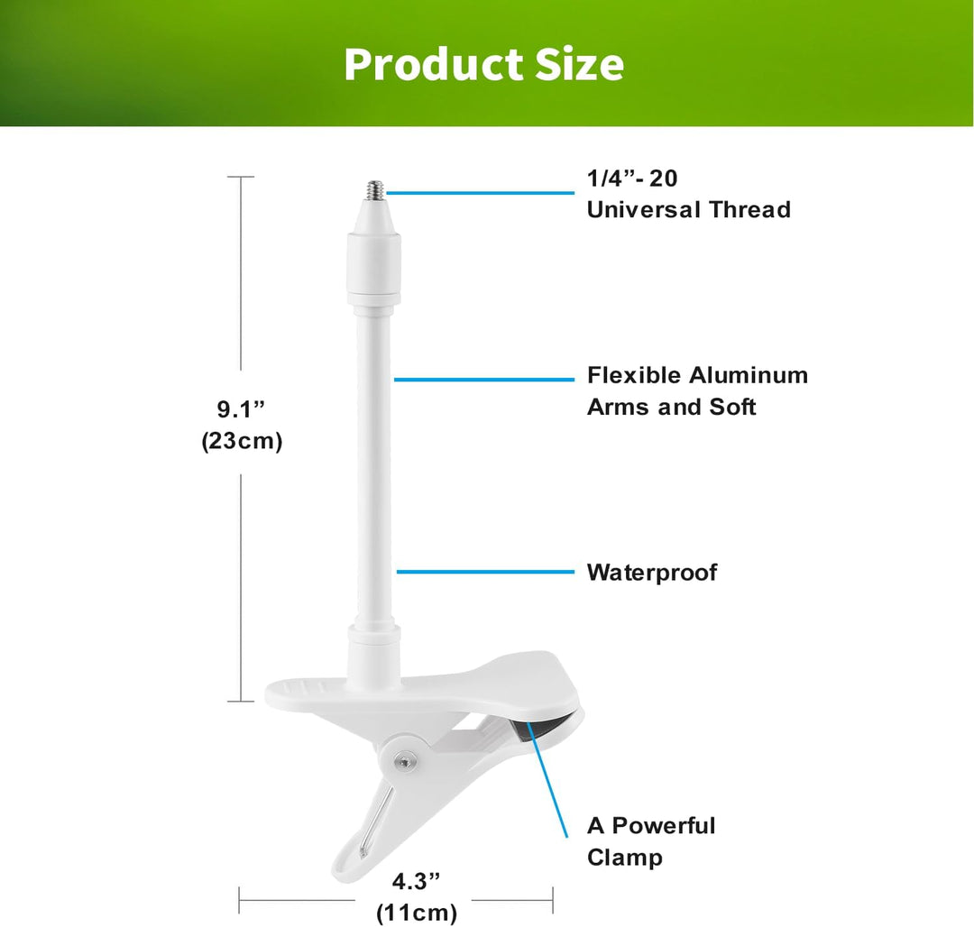 Lonnky 7,1" Flexible Babyphone-Halterung, Kompatibel mit Vtech VM901, VM919HD, Eufy Spaceview, ANMEA