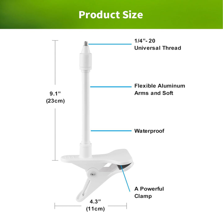 Lonnky 7,1" Flexible Babyphone-Halterung, Kompatibel mit Vtech VM901, VM919HD, Eufy Spaceview, ANMEA