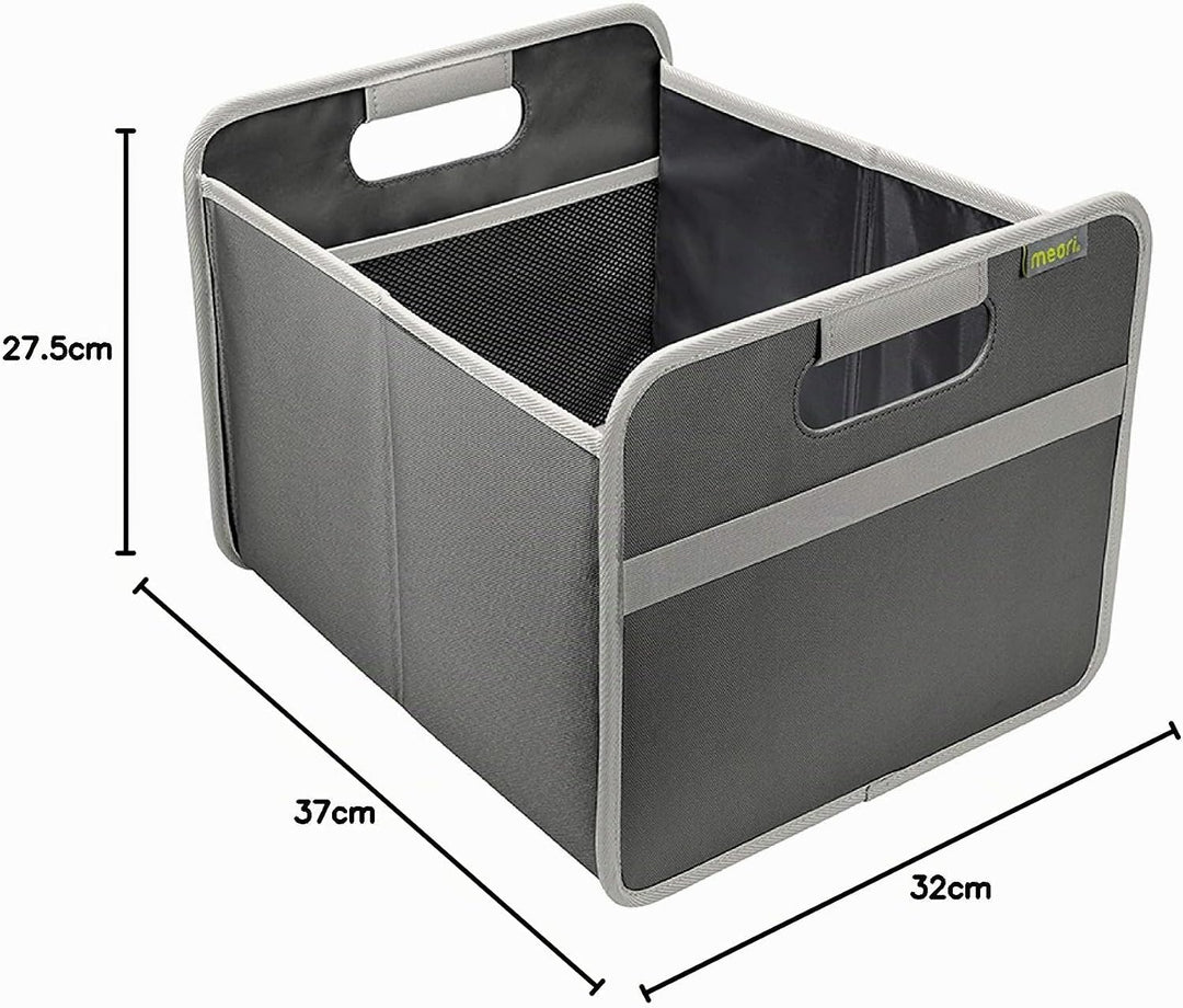 meori Aufbewahrungsbox faltbar Traglast 30 kg - 37cm 32cm 27.5cm Grösse M - Granite Grau Granit Grau