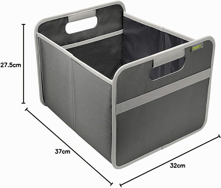 meori Aufbewahrungsbox faltbar Traglast 30 kg - 37cm 32cm 27.5cm Grösse M - Granite Grau Granit Grau