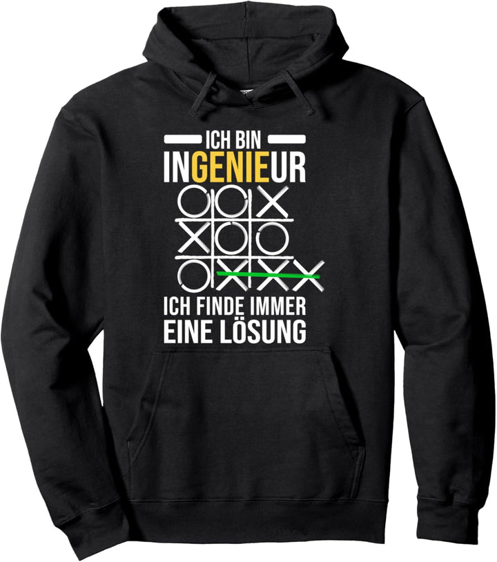 Ich finde immer einer Lösung Problem Genie Diplom Ingenieur Pullover Hoodie