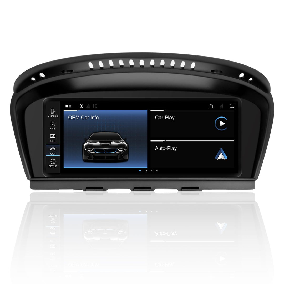 PEMP 8.8“ Linux Bildschirm für BMW E60 E90 CCC Verkabelte und drahtlose CarPlay Nachrüstung Android