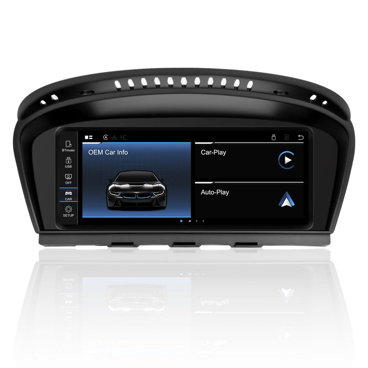 PEMP 8.8“ Linux Bildschirm für BMW E60 E90 CCC Verkabelte und drahtlose CarPlay Nachrüstung Android