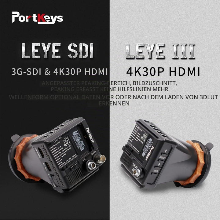 Portkeys LEYE III 4K HDMI Elektronischer Sucher 2,4-Zoll-LCD-Monitor [Unterstützung +8D~-3D Sehkraft