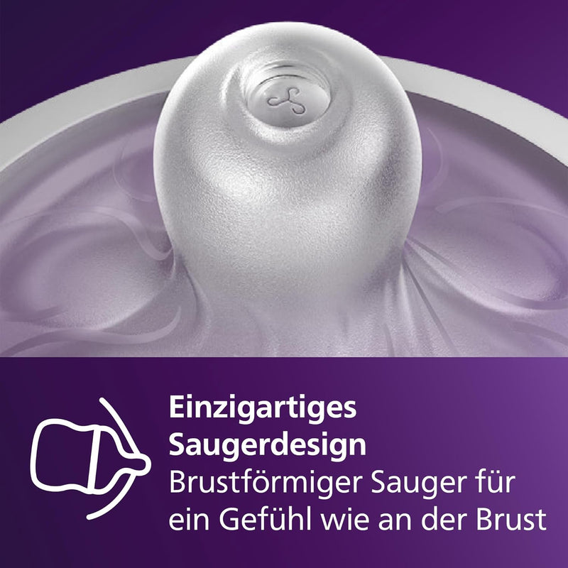 Philips Avent Babyflaschen Natural Response, Geschenkset für Neugeborene – Babys von 0–12 Monaten un