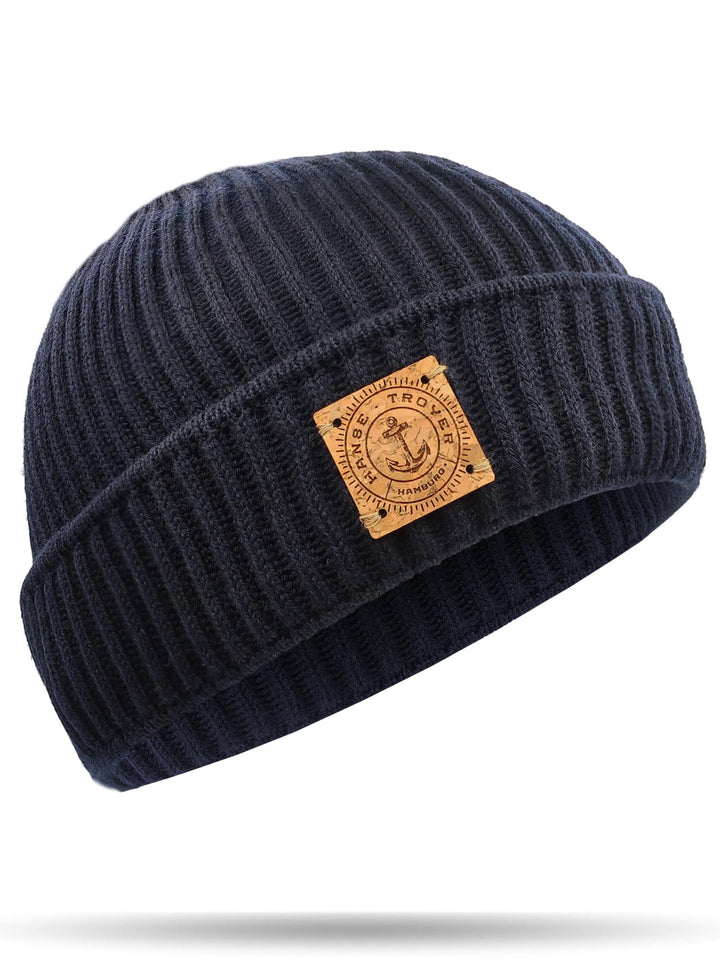 Merino Beanie mit Rippstruktur Strickmütze aus 100% Merinowolle | Warm & atmungsaktiv | Unisex Winte