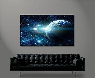 islandburner Bild Bilder auf Leinwand Sterne Weltall Space 1p XXL Poster Leinwandbild Wandbild Dekoa