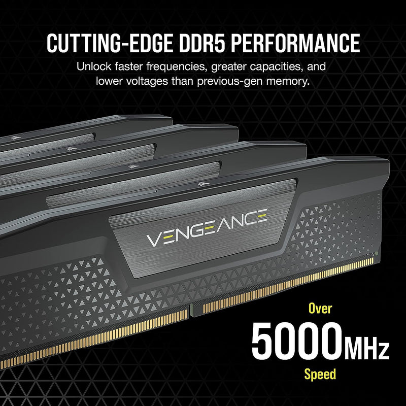 CORSAIR Vengeance DDR5 RAM 32GB (2x16GB) 5600MHz CL40 Intel XMP iCUE-Kompatibler Computerspeicher -