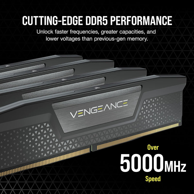 Corsair VENGEANCE DDR5 RAM 32GB (2x16GB) 6000MHz CL40 Intel XMP iCUE Kompatibel Computer Speicher -