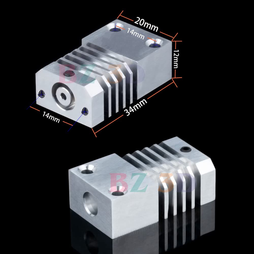 BZ 3D CR-10S Pro All Metal Hotend,Präzisions Hotend Upgrade Kit,Heatbreak aus Titanlegierung,MK8 Mes