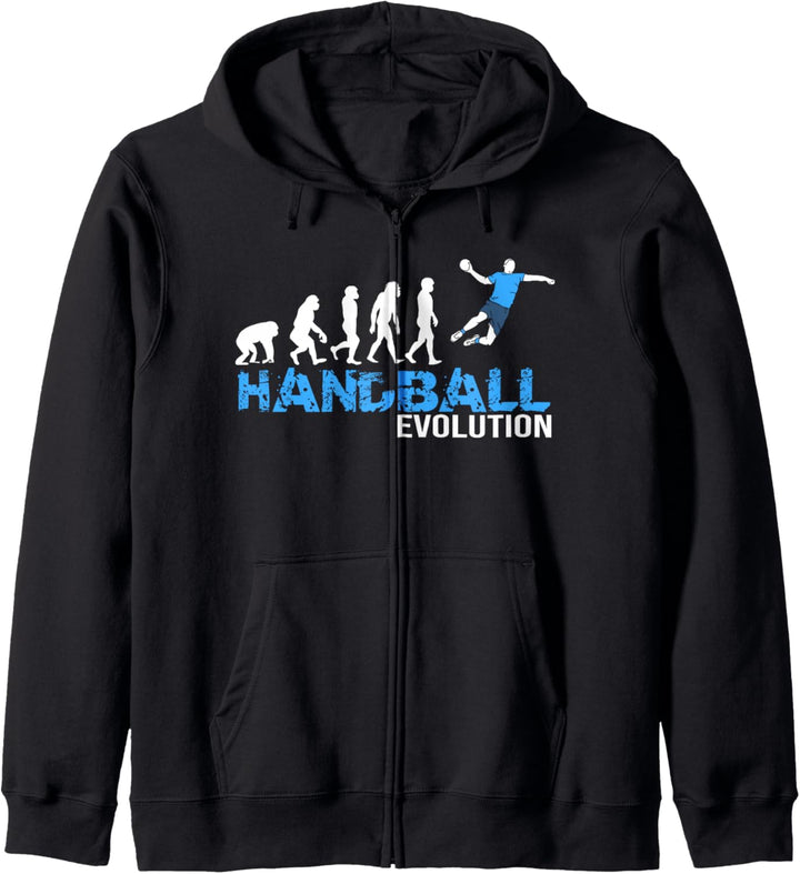 Evolution Handballer Geschenk Handball Handballspieler Kapuzenjacke