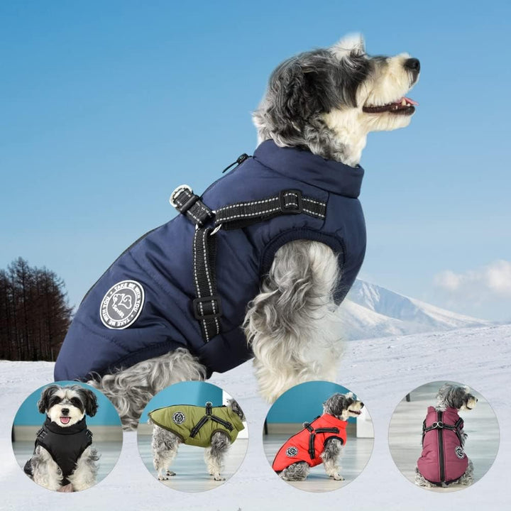 Hundejacke Winterweste Jacken Hundemantel Hundepullover Haustier Skifahren Kostüm Ärmellose Baumwoll