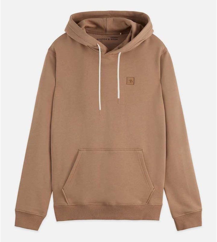 Scotch & Soda Herren Essential Badge Logo Hooded Sweatshirt S Amphora, S Amphora