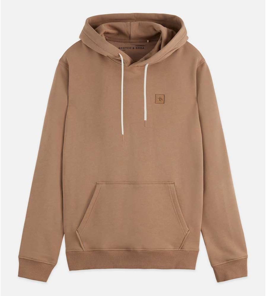 Scotch & Soda Herren Essential Badge Logo Hooded Sweatshirt XXL Amphora, XXL Amphora