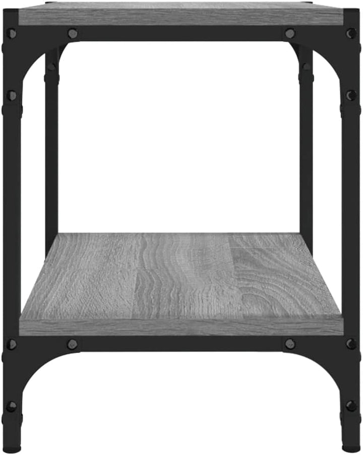 TV-Schrank Grau Sonoma 40x33x41 cm Holzwerkstoff und Stahl TV Board Fernsehschrank Fernsehtisch TV L