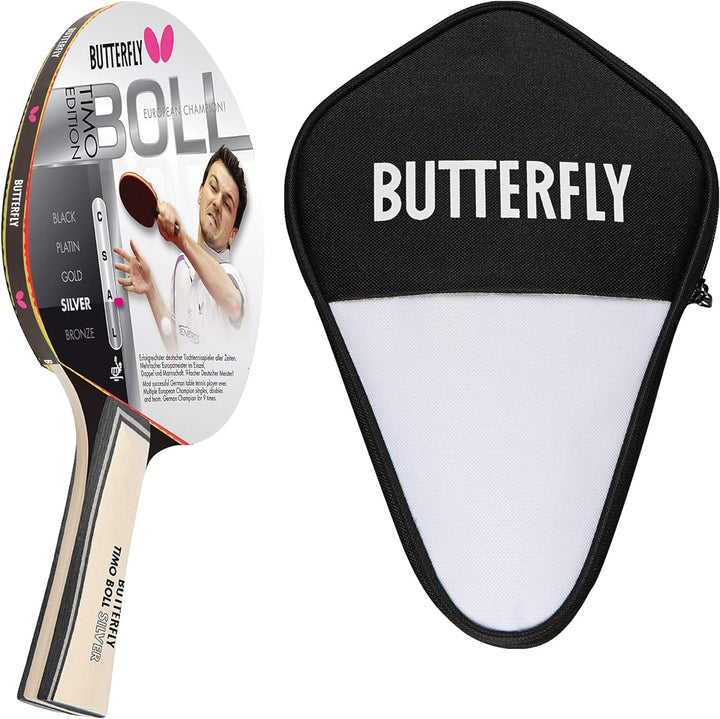 Butterfly® Timo Boll Silver 85015 Tischtennisschläger | Tischtennis Racket TT Bat Hobbyschläger für