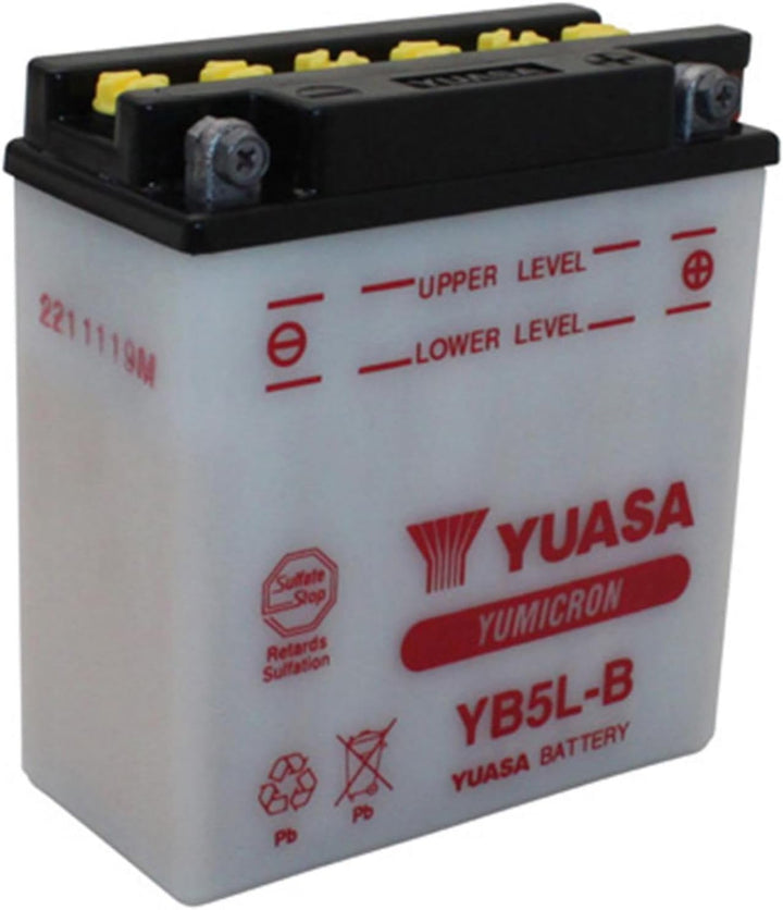 YUASA BATTERIE YB5L-B offen ohne Saeure, 120 mm x 60 mm x 130 mm
