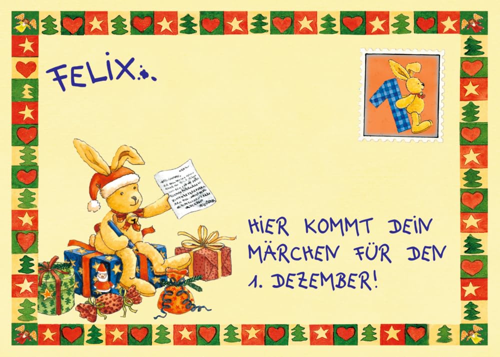Brief-Adventskalenderbuch – 24 Adventsbriefe von Felix: Mit 24 echten Briefen, Kalender