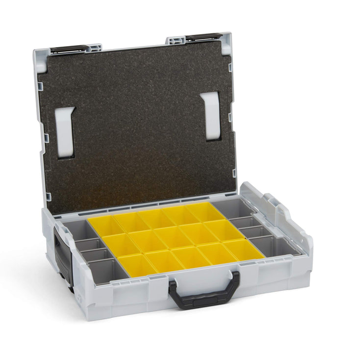 Ordnungssystem für Schrauben | L-BOXX 102 (grau) mit Insetboxenset B3 | Profi Werkzeugkoffer leer in