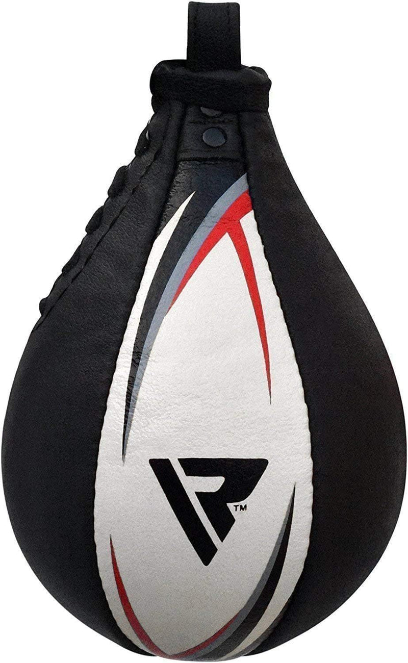 RDX Boxbirne Erwachsene Leder Set, Speedball Hängend Mit Halterung, Profi Punchingball Boxing Speed