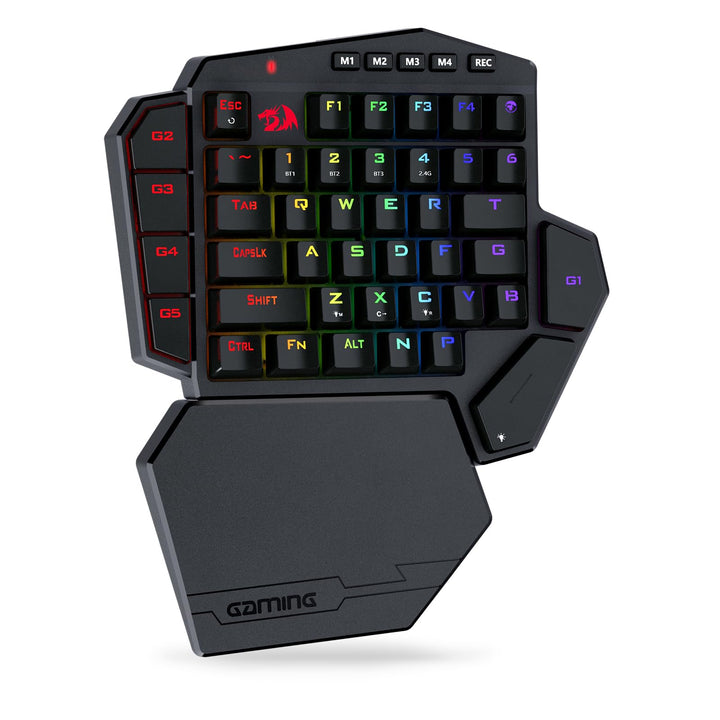 Redragon K585 DITI Drahtlose mechanische Einhandtastatur, 42 Tasten 2.4Ghz RGB 40% Gaming Keypad mit