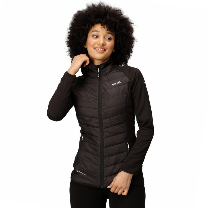 Regatta Damen Andreson VIII Hybrid Jacke leicht mit Kapuze RWN275 38 schwarz