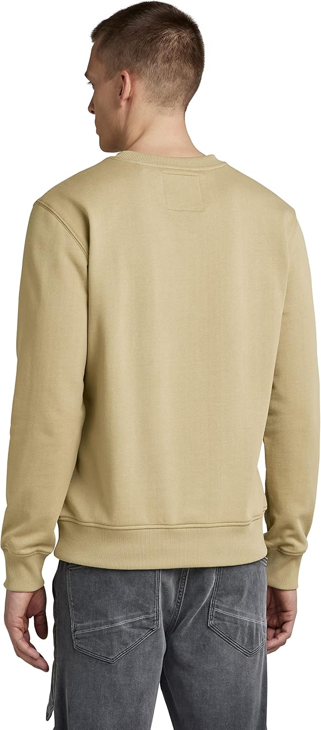 G-STAR RAW Herren Abstract Raw Sweatshirt Sweats S Beige (Tree House D22230-a613-c941), S Beige (Tre