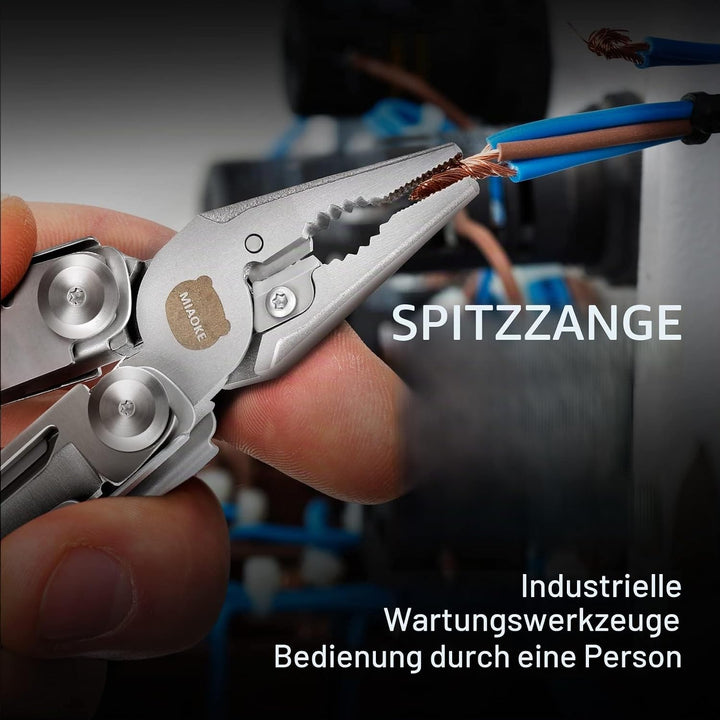 MIAOKE Multitool 23 in 1 with Premium Gift Box, Screwdrivers Saw Screwdrivers Bottle Opener Pliers C