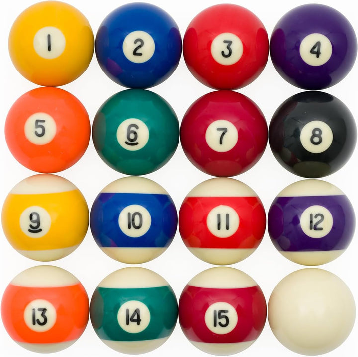 Automaten Hoffmann Billardkugeln Set Pool | Satz mit 16 polierten u. geschliffenen Poolbillard Kugel