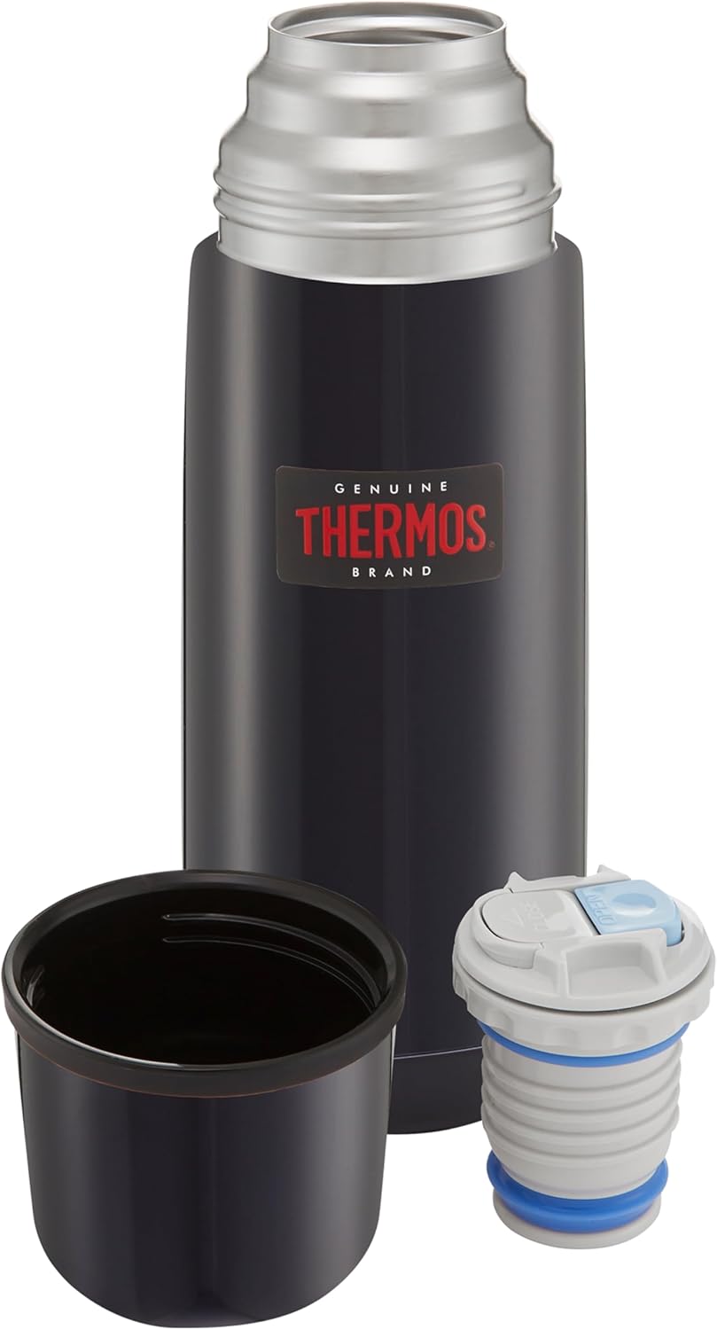 Thermos Light & Compact Flask, 350ml, Midnight Blue Blau Einzelbett, Blau Einzelbett