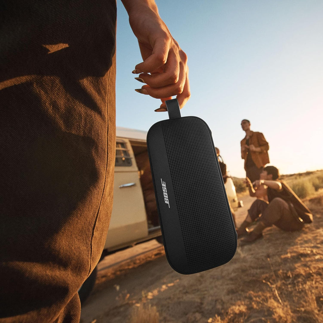 Bose SoundLink Flex Tragbarer Bluetooth-Lautsprecher (2. Gen.), Tragbarer Aussen-Lautsprecher mit na