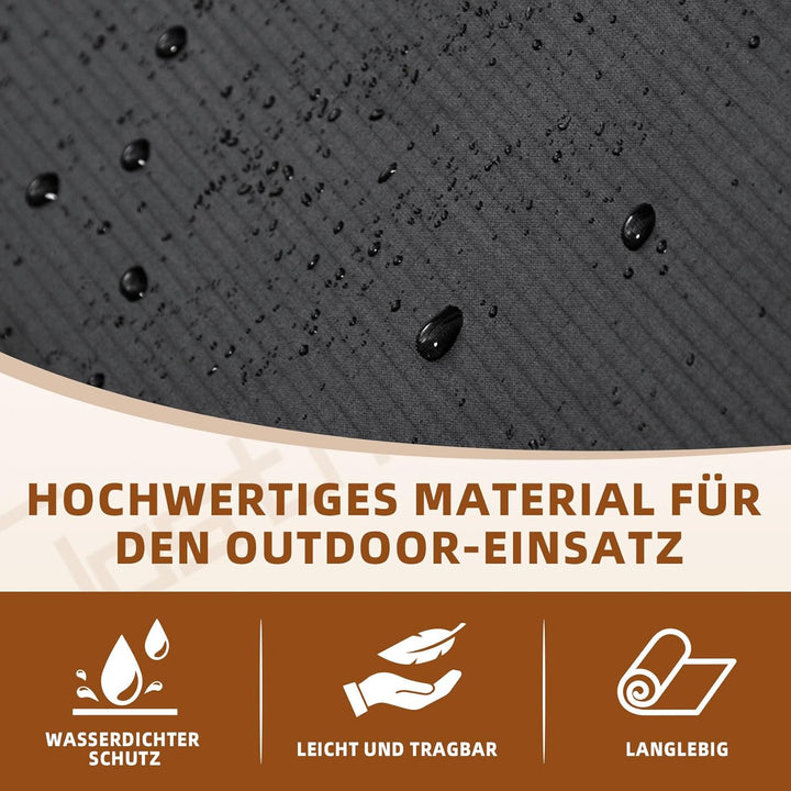 Clostnature Hexagonale Zeltunterlage Wasserdicht - 366 x 318 CM Camping Bodenplane für Zelte, Robust