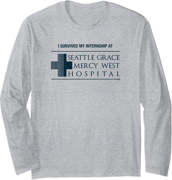 Grey's Anatomy Ich habe mein Praktikum Überlebt Langarmshirt