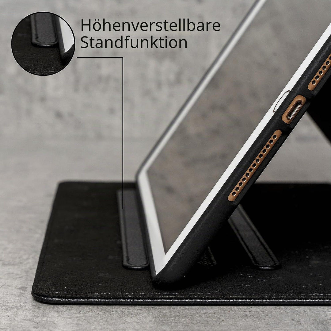 Porter Riley - Lederhülle für iPad 9.7 Zoll (6. 5. Generation) 2018/2017. Premium Echtleder Standhül