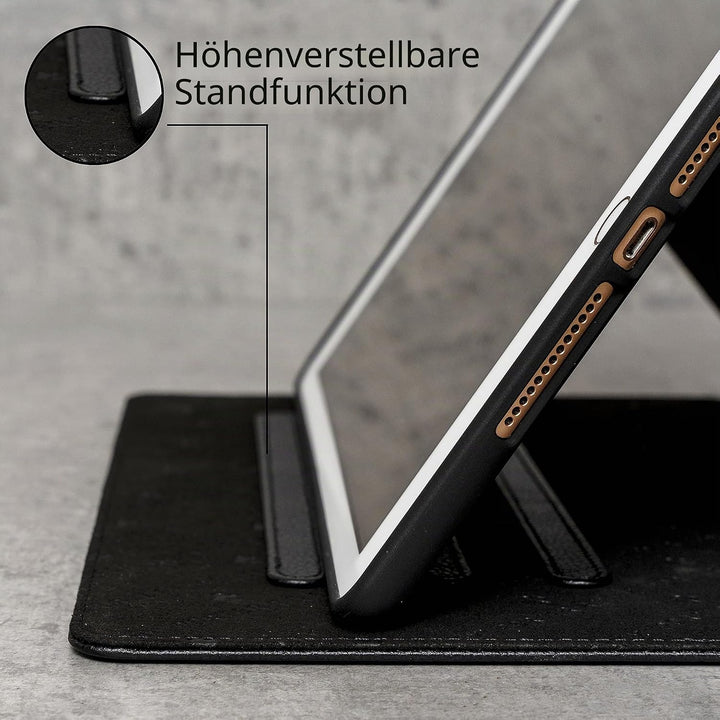 Porter Riley - Lederhülle für iPad 9.7 Zoll (6. 5. Generation) 2018/2017. Premium Echtleder Standhül