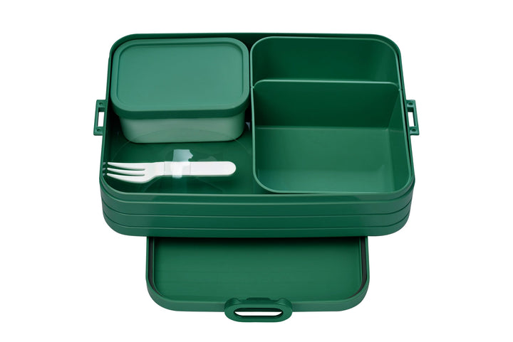 Mepal Brotdose Large - Brotdose mit Bento Box - Für 4 Sandwiches oder 8 Brotscheiben - Lunchbox für