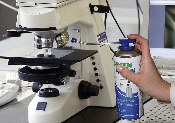 GREEN CLEAN V-2000 Top Ventil mit TurboDüse, gekröpftes Rohr 12 cm für Air und Vaccum Power blau