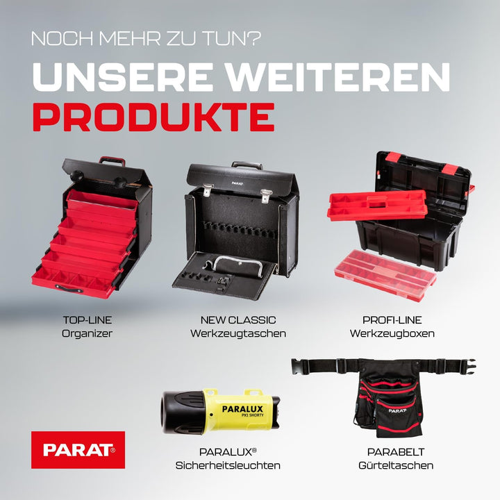 PARAT CLASSIC Plus Safe | Werkzeugkoffer leer mit Zahlenschloss für 50 Werkzeuge | inkl. BASIC Roll-