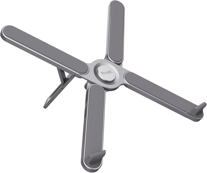 Trust Macy Faltbarer Laptop Ständer 17.3 Zoll, Aluminium Klappbarer Laptop Halter, In 7 Stufen Höhen