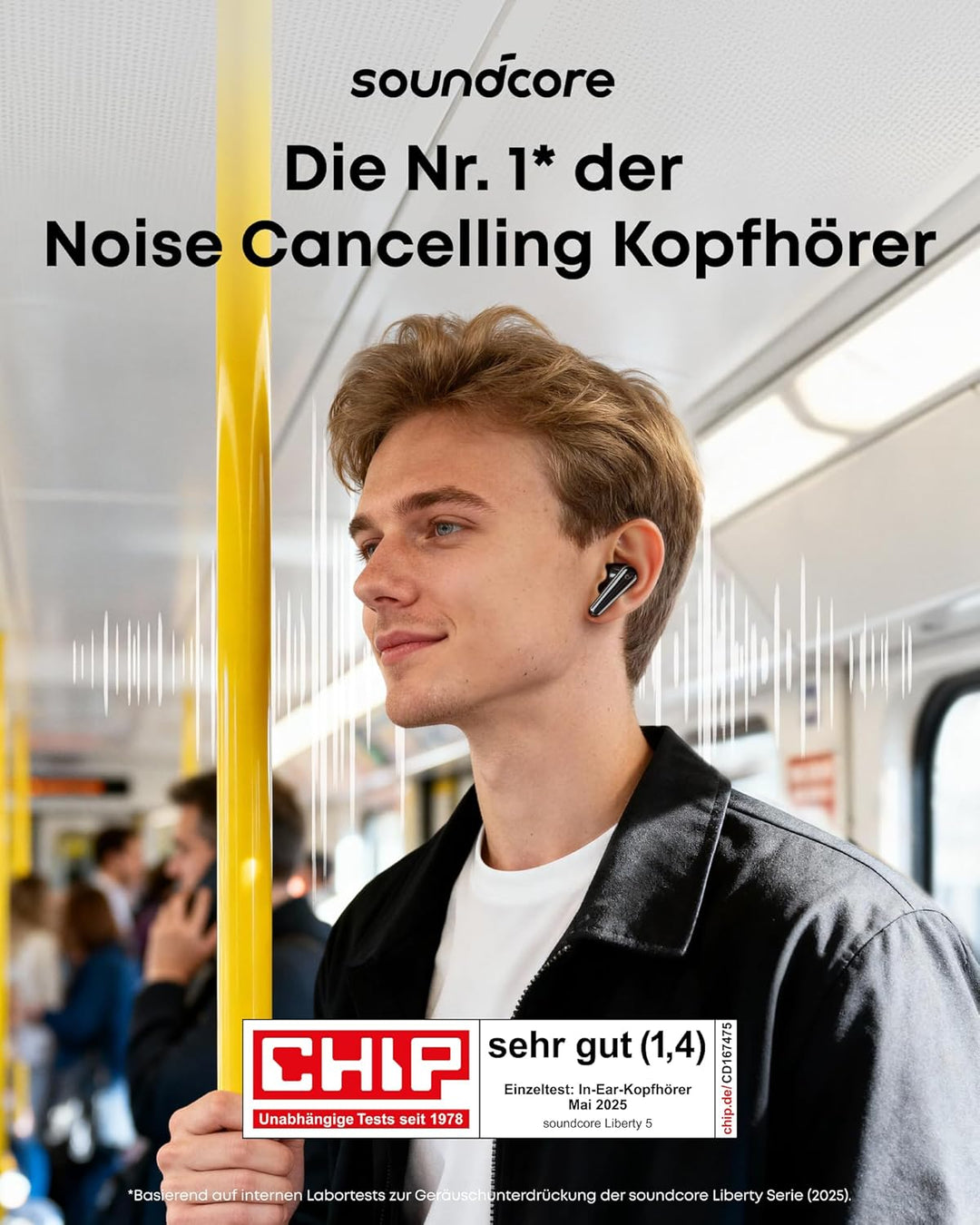 soundcore Liberty 5 by Anker, kabellose Earbuds mit Noise Cancelling, 2X stärkere Stimmreduktion, AN