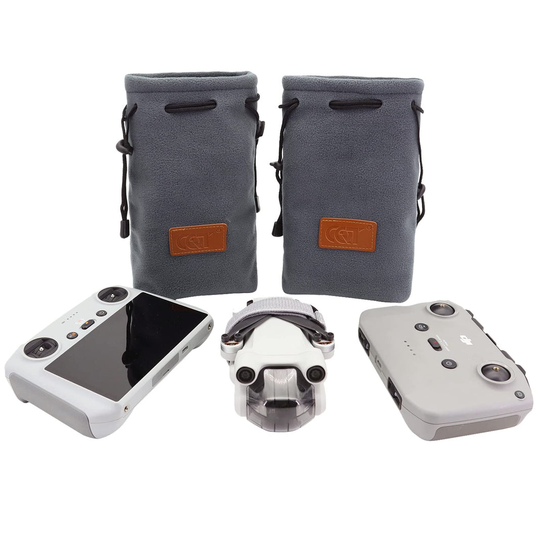 Gdraco Mini3 Tragetasche, Kompakter Case für DJI Mini 3 Pro, Flanell-Tasche Organizer, Drohnenzubehö