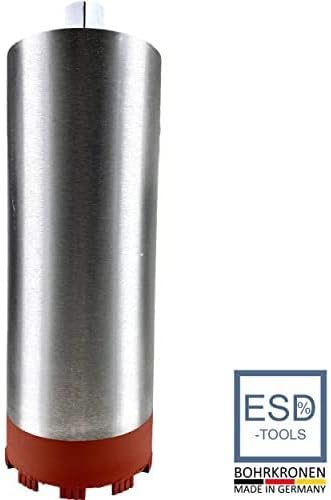 ESD TOOLS | Diamantbohrkrone mit Turbosegment, Kernbohrer mit 1 1/4 Zoll Aufnahme & Nutzlänge 400 mm