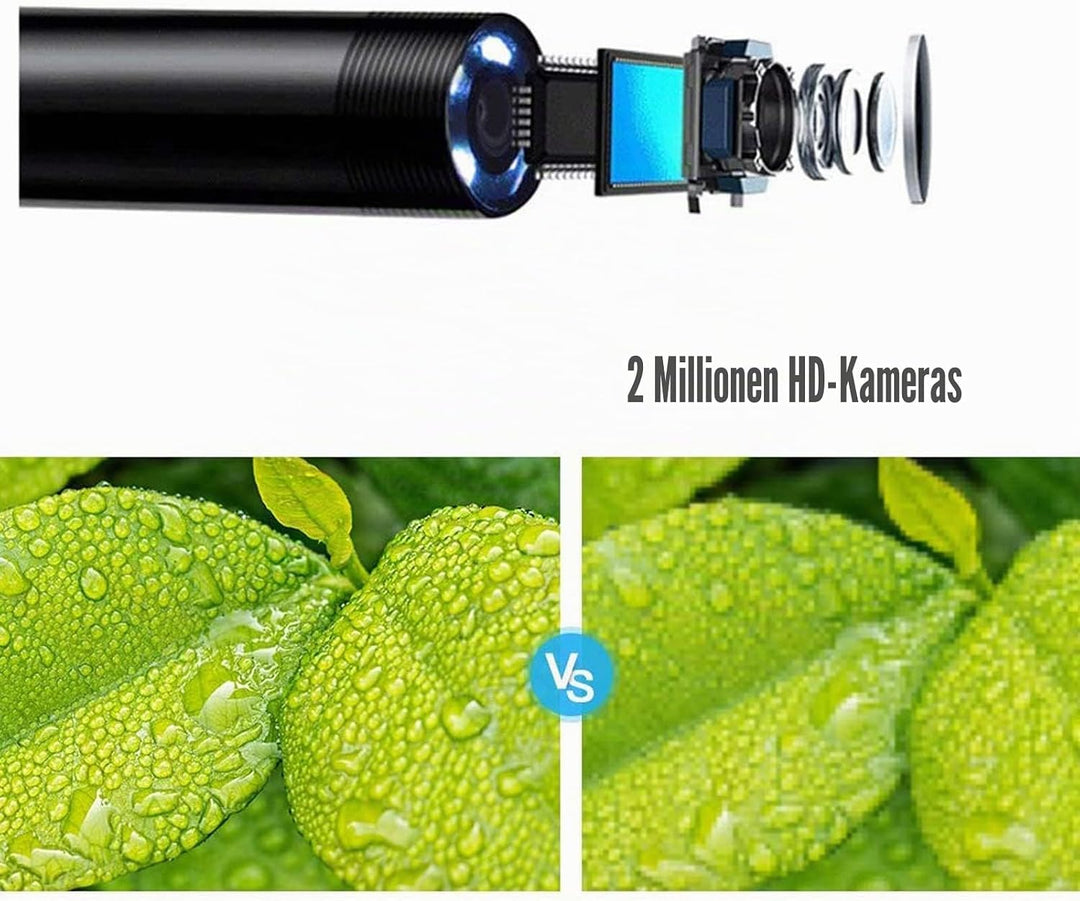 Lychee WiFi Endoskop Inspektionskamera IP68 wasserdichte 2,0 Megapixel HD Kabelloses Endoskop Kamera