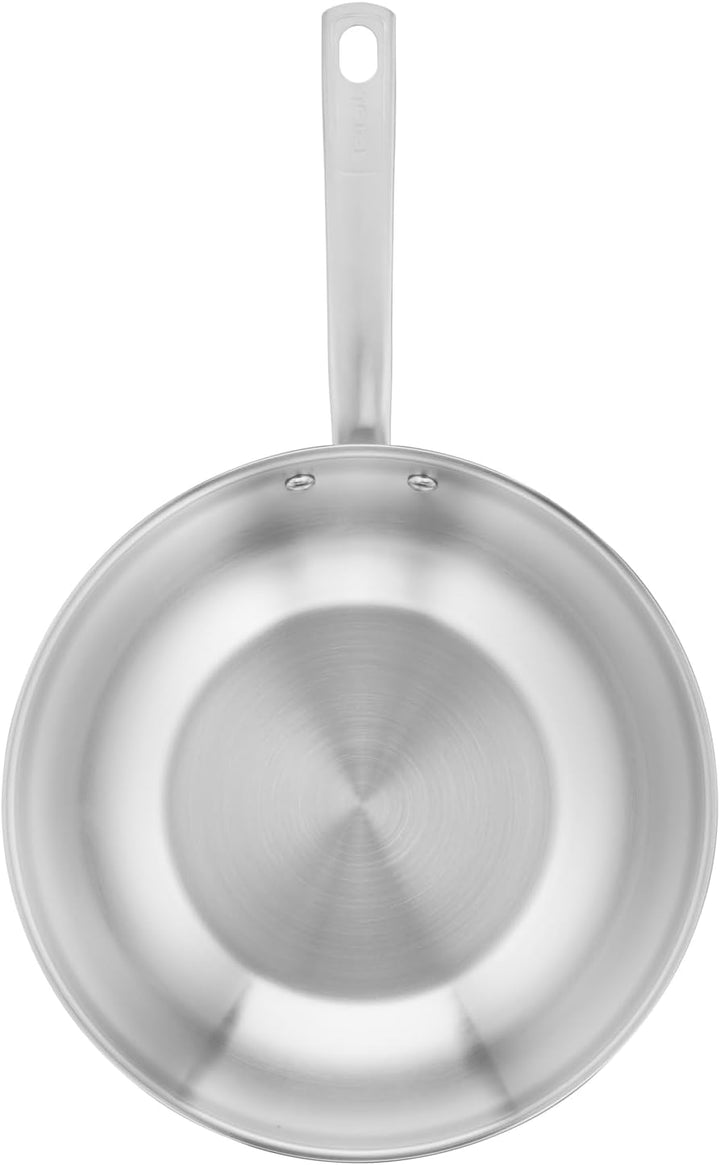 Tefal E49219 Virtuoso Wokpfanne 28 cm | hochwertiger Premium-Edelstahl | unversiegelt | gebürstetes
