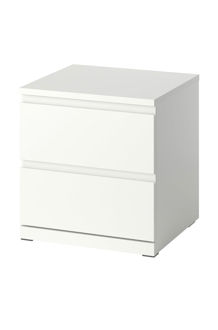 Ikea MALM – Kommode mit 2 Schubladen, Weiss – 40 x 55 cm 1 Weiss, 1 Weiss
